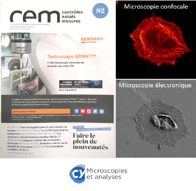 CY Microscopies et Analyses à l'honneur dans CEM